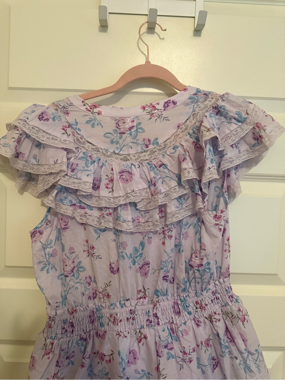 LoveShackFancy x Target Lilac Floral Ruffle Dress - Picture 6 of 7